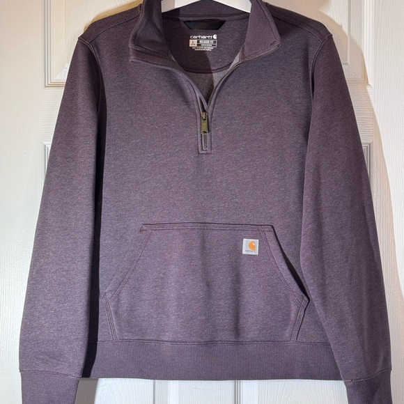 Carhartt Women’s Plum Zip-Up Sweater NWOT Sz L - Picture 1 of 4